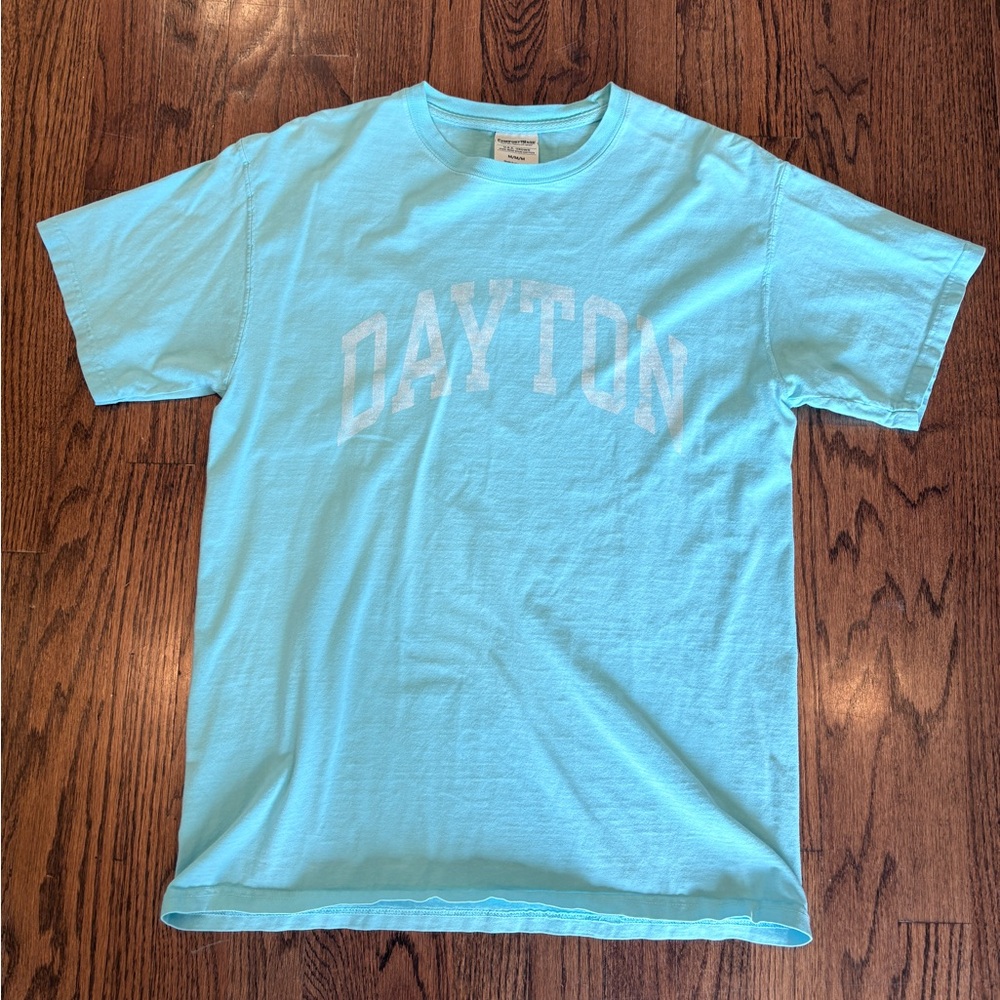 Women’s Dayton Flyers Graphic Tee - Light Aqua Size Medium